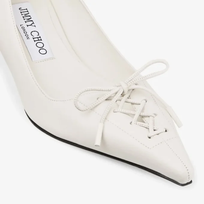 Zapatos de salón Scarlett 50 en piel napa color latte