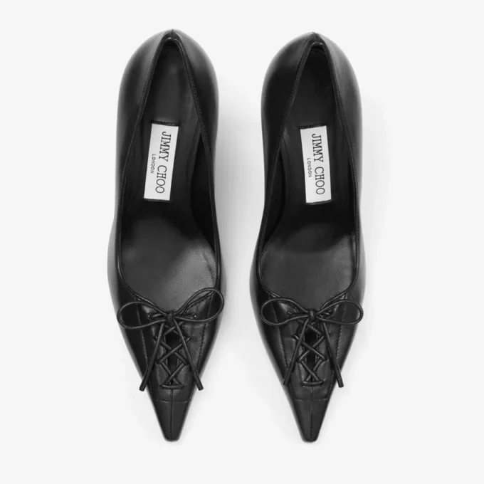 Zapatos de salón Scarlett 95 de piel napa negra Zapatos de salón Scarlett 95 de piel napa negra
