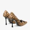 Zapatos de salón Scarlett 95 de potro con estampado de leopardo natural