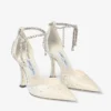 Zapatos de salón Stevie 100 de satén marfil con cristales Zapatos de salón Stevie 100 de satén marfil con cristales