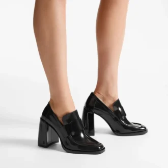 Zapatos de salón Tylor 95 negros en piel spazzolato suave