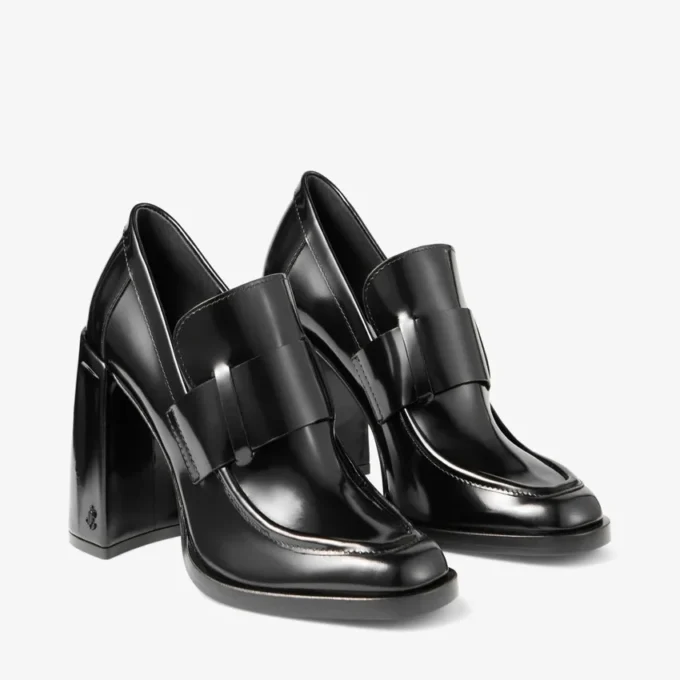 Zapatos de salón Tylor 95 negros en piel spazzolato suave