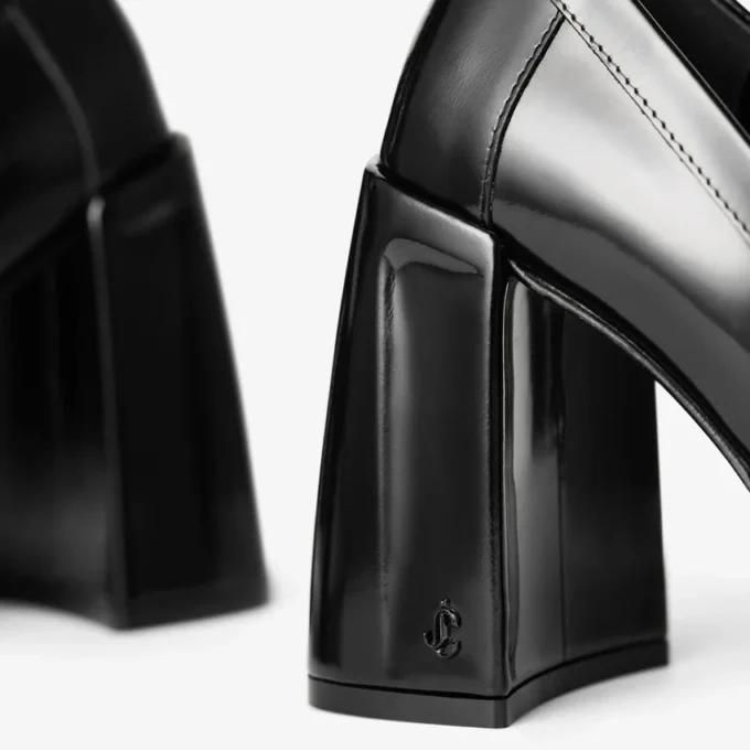 Zapatos de salón Tylor 95 negros en piel spazzolato suave