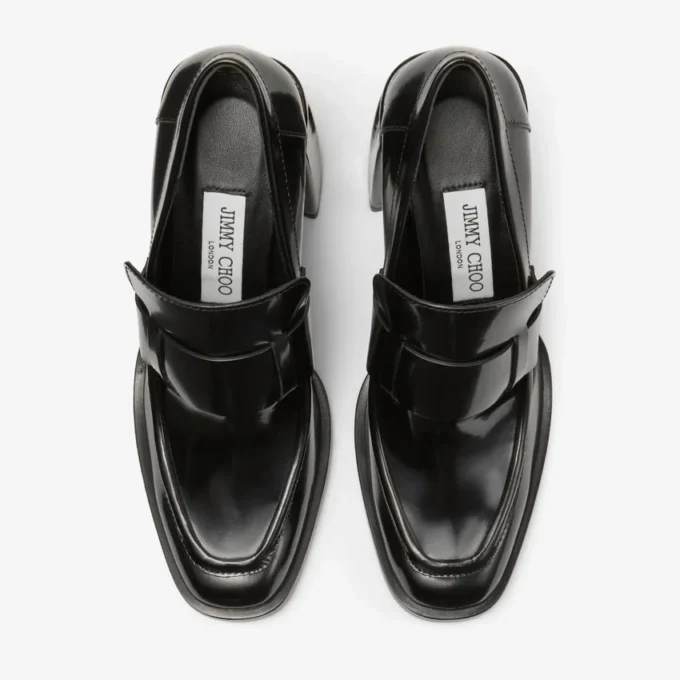 Zapatos de salón Tylor 95 negros en piel spazzolato suave