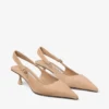 Zapatos de tacón bajo con talón abierto Amel 50 de ante Chai