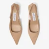 Zapatos de tacón bajo con talón abierto Amel 50 de ante Chai