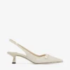 Zapatos de tacón con tiras traseras Amita 45 de rafia fina natural Zapatos de tacón con tiras traseras Amita 45 de rafia fina natural