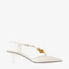 Zapatos de tacón Lauri 50 en color latte mixto de piel napa con abalorios Zapatos de tacón Lauri 50 en color latte mixto de piel napa con abalorios