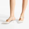 Zapatos de tacón Lauri 50 en color latte mixto de piel napa con abalorios Zapatos de tacón Lauri 50 en color latte mixto de piel napa con abalorios
