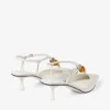 Zapatos de tacón Lauri 50 en color latte mixto de piel napa con abalorios Zapatos de tacón Lauri 50 en color latte mixto de piel napa con abalorios
