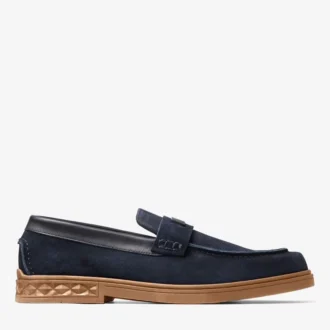 Zapatos Josh Driver de ante reverso azul marino