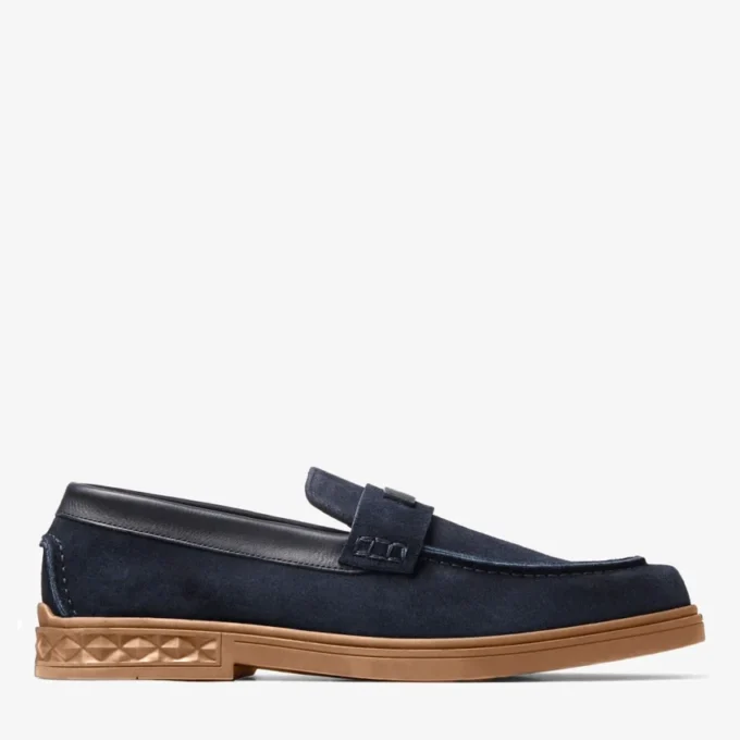 Zapatos Josh Driver de ante reverso azul marino Zapatos Josh Driver de ante reverso azul marino