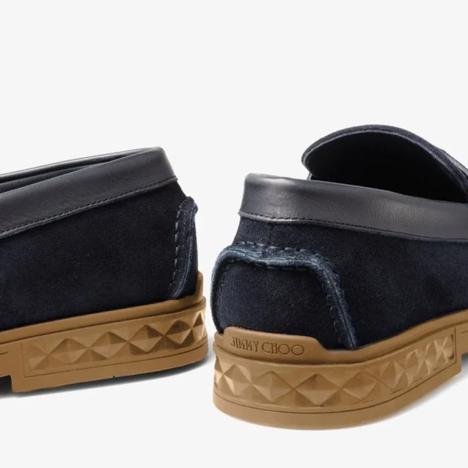 Zapatos Josh Driver de ante reverso azul marino Zapatos Josh Driver de ante reverso azul marino