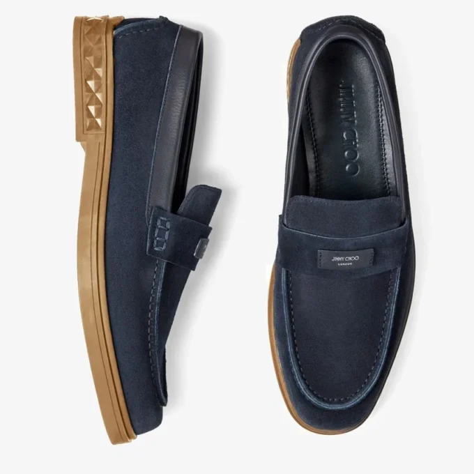 Zapatos Josh Driver de ante reverso azul marino Zapatos Josh Driver de ante reverso azul marino
