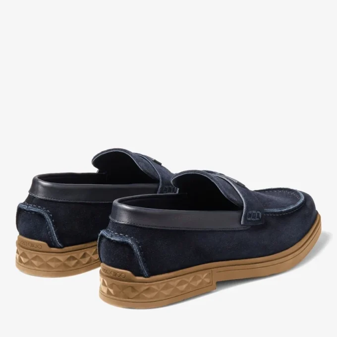 Zapatos Josh Driver de ante reverso azul marino Zapatos Josh Driver de ante reverso azul marino